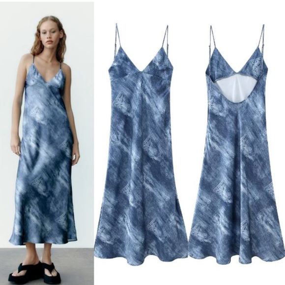 Zara Blue Dress - Picture 2 of 10